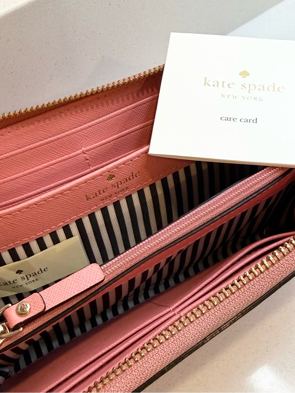 KATE SPADE Spencer Zip-Around Wallet in Bubblegum Pink - Picture 7 of 9